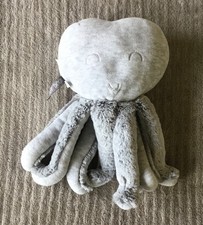 Peluche Doudou Pieuvre Poulpe gris 22cm TAO Tape à l’oeil