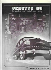 AD PUBLICITE AUTOMOBILES CARS VEDETTE 51 PARFUM LANCOME MAGIE