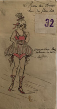 Dessin original costume - dessin, de
