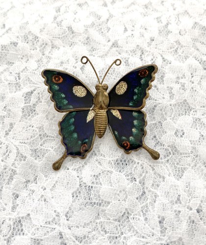 Butterfly brooch pin gold - butterfly, tone