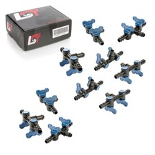 10x Double Embout Système D'Arrosage Pièce en T Raccord de Tuyau Ø 16x16x16 MM