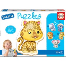 Puzzles - Animaux sauvages - Pour enfant de 2 ans - 5 modèles - Educa