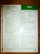 8065-04 - Fiche Technique Fiat