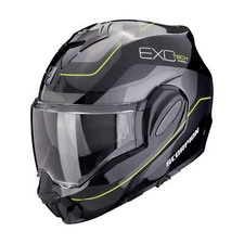 Casque Moduler Basculable SCORPION EXO-TECH EVO PRO Commutateurs Noir Argenté