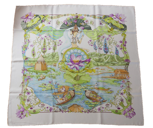 écharpe hermes carre - hermes, 90