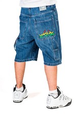 Bermuda in Jeans uomo Baggy,Rasta, Hip Hop, Rap e Skate - The Blueskin  bss43