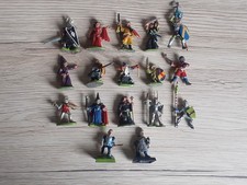 LOT DE 17 FIGURINES RAL PARTHA PLOMB PEINT 1/50 35mm de Haut ANNEE 1984