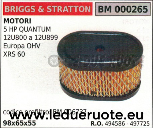 494586 4977 filtre air - filtre, à