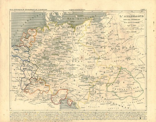 Gravure ancienne carte