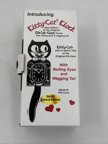 Kit cat klock classic black - cat,