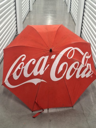 Vintage coca cola umbrella - vintage,