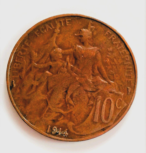 Centimes daniel dupuis 1914 - 10,