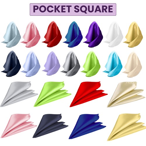 Pochette costume satin - costume,
