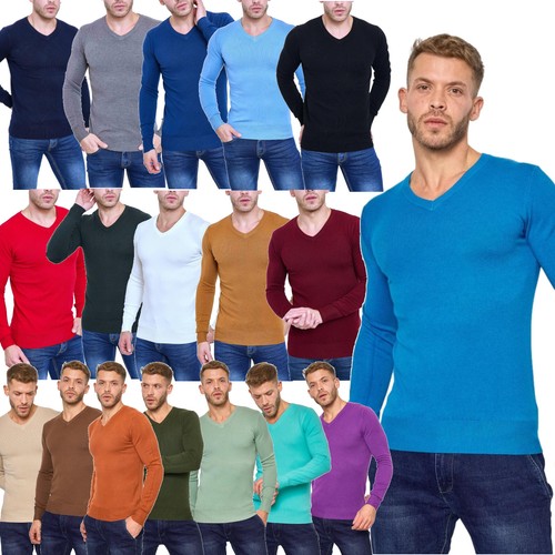 Homme pull col basic - basic, slim