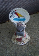 Encrier Coquillage Vintage Collection Souvenir Vacances Bord Mer Voilier Malo