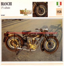 BIANCHI 175 Culbutée 1926 : Fiche Moto #001457