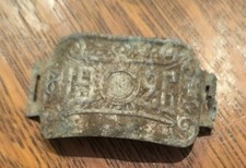 * plaque fiscale 1926 velo moto ancien collection aluminium