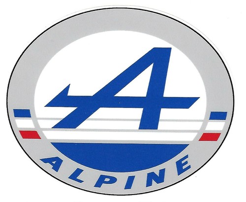 Alpine oval sticker - oval,