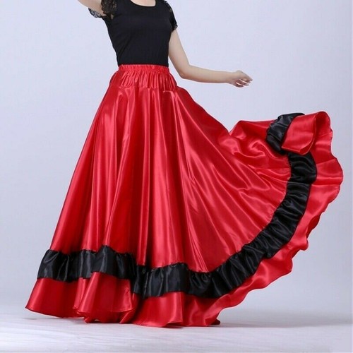 Ladies satin dance - dance, skirt