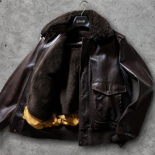 Schott 184sm boa leather - g-1,
