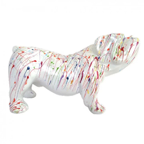 Statue résine bouledogue - résine,
