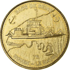 France, jeton payant, Bacs de Seine, Rouen-Le Havre, 2015, cuivre-nickel