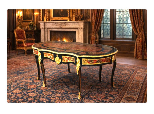 Table style andré - boulle, en