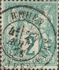timbre france oblitéré avant