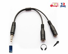 CABLE ADAPTATEUR PS4 XBOX Y 3.5MM JACK MÂLE FEMELLE ÉCOUTEUR CASQUE MICRO AUDIO