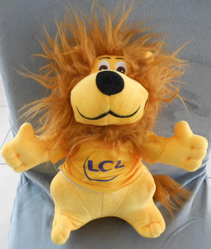 Peluche lion mascotte - lcl, tour