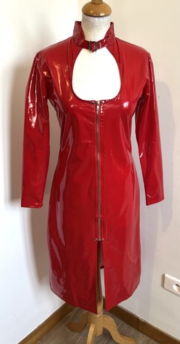 Robe t38 vinyl - t38/40, rouge