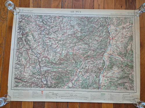 Ancienne carte affiche - affiche, ign