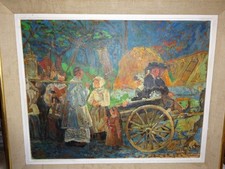 tableau procession en bretagne