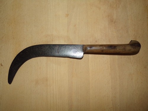 Ancien couteau serpette - couteau,