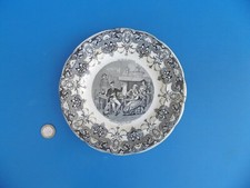 ANCIENNE ASSIETTE FAIENCERIE DE GIEN -MEDAILLE D'OR - A PARTIR DE 1875 -PARLANTE