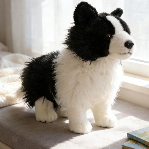 Peluche chiot border collie - border,