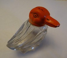 Petite salière , tête de canard orange, made in Czechoslovakia