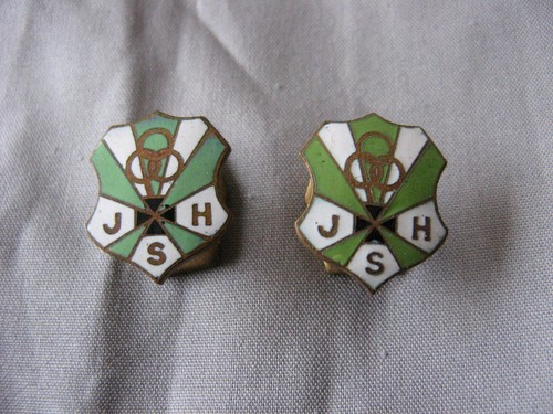 Paire broche bouton - ou,