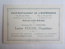 Carte de Visite publicité