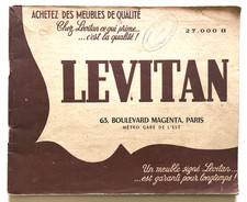 LEVITAN. Mobilier-Décoration. Catalogue de 78 pp (vers 1950) MEUBLES, LITERIE
