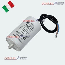 Condensateur De Démarrage Moteur Électrique 12,5uF 450V AC Câble À Étanchéité