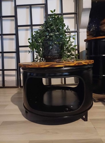 Table basse ronde industriel - table,