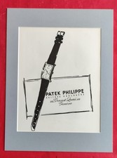 Publicité presse: Montre PATEK PHILIPPE et Parfum Fraîcheur EAU DE LANVIN  1952