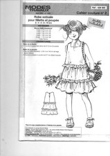 patron poupée aout 2024 robe