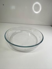 Plat rond creux en verre de