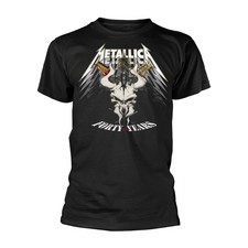METALLICA - 40TH ANNIVERSARY FORTY YEARS BLACK T-Shirt, Front & Back Print Mediu