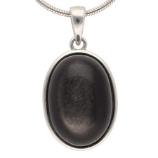 Pendentif en obsidienne