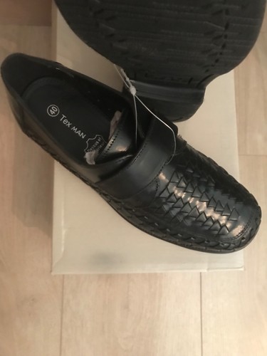 Mocassins cuir noire tex man - tex,