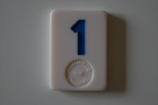 PLAQUE NUMEROTEE / JETON BLEU