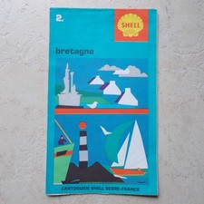 Carte routière ancienne Shell